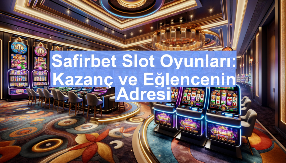 Safirbet Slot Oyunları: Kazanç ve Eğlencenin Adresi